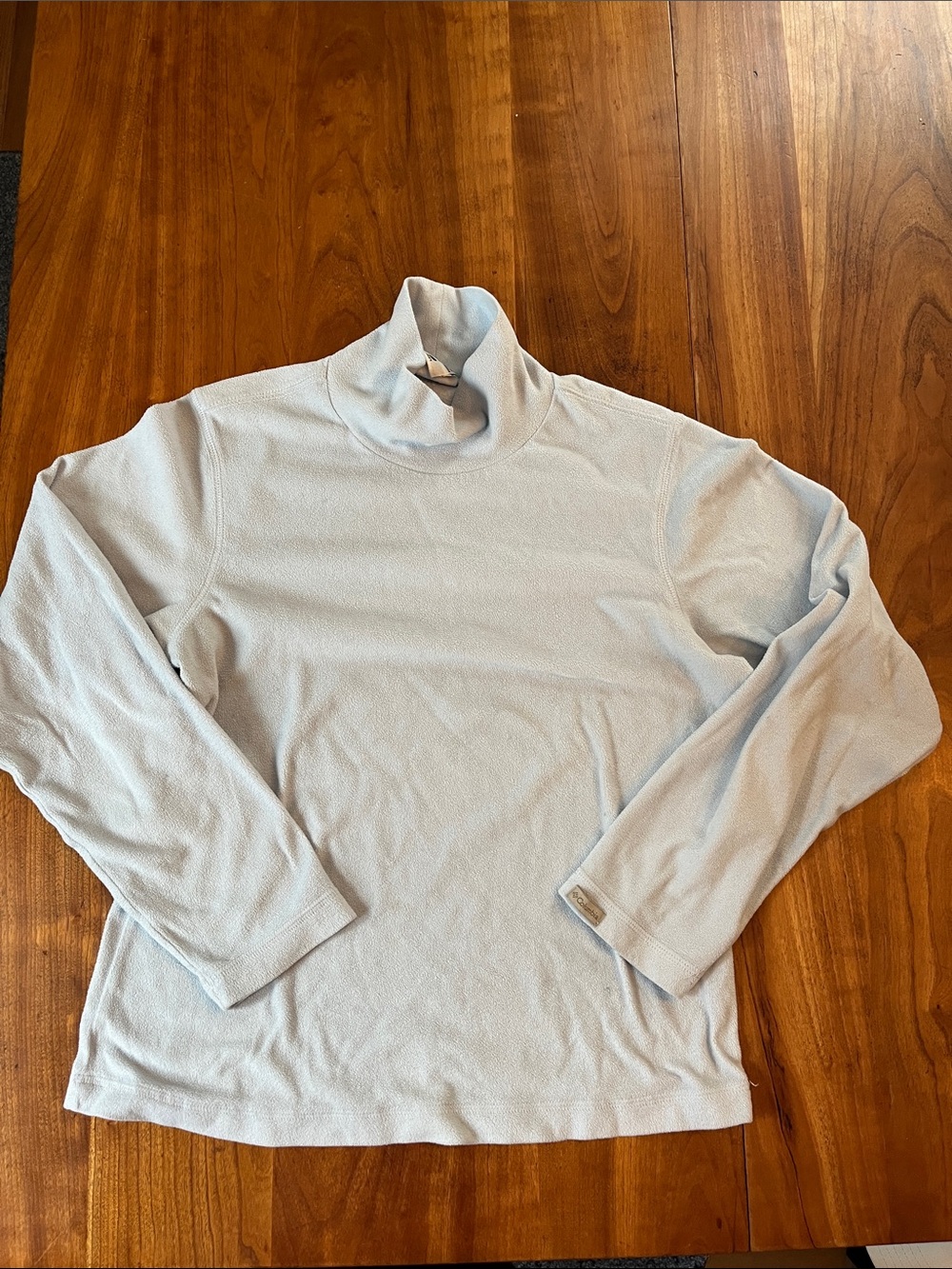 Women’s Light Blue Fleece Turtleneck Shirt